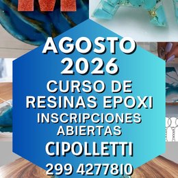 Curso de Resinas Epoxi en Cipolletti